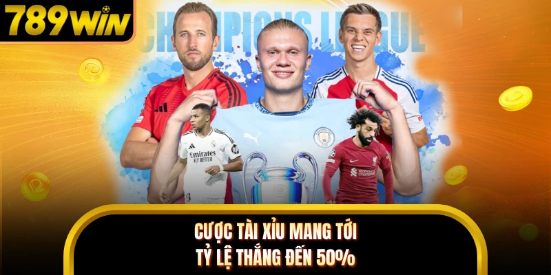 Cược tài xỉu mang tới tỷ lệ thắng đến 50%